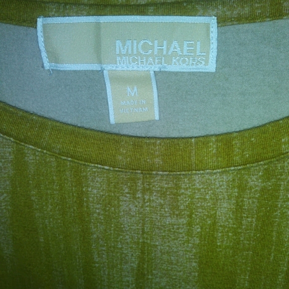 Olive green amd silver MK shirt - Picture 2 of 3